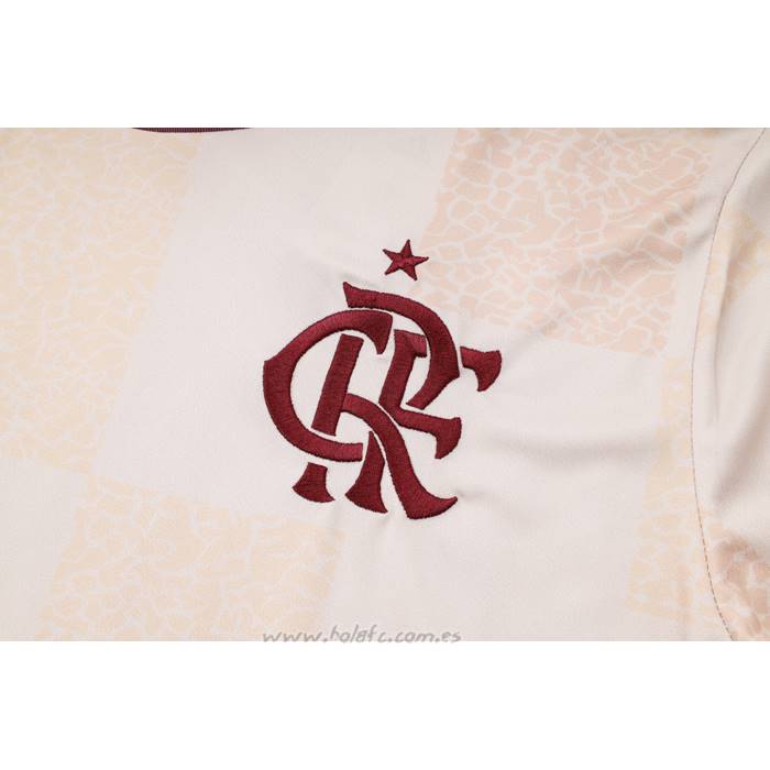 Chandal del Flamengo Manga Corta 2024-2025 Blanco - Pantalon Corto